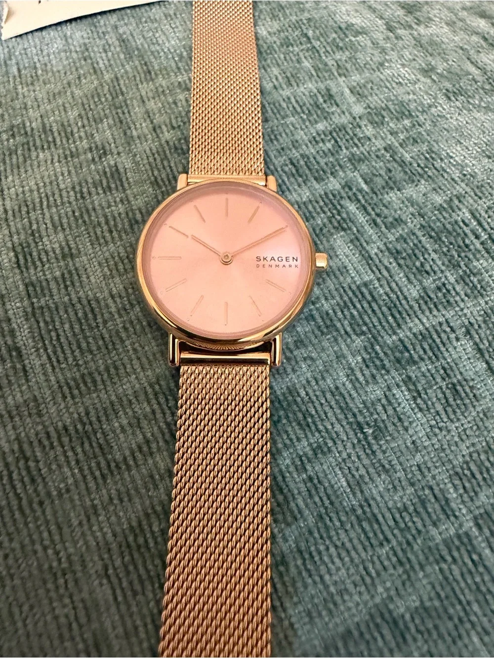 Skagen Signatur SKW2975 Women's Rose Gold Mesh Watch Pink Dial 30mm NWOT